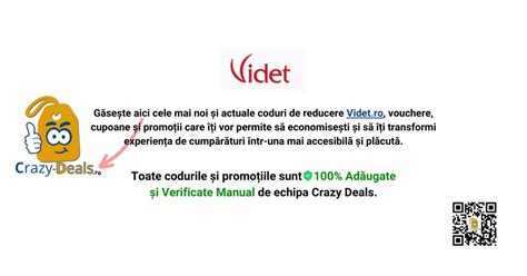 cod reducere videt  Oferte promotionale disponibile: 5