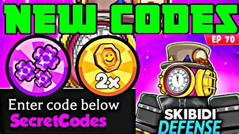 codes for skibi tower defense 2  Press the Codes button on the right side of the screen