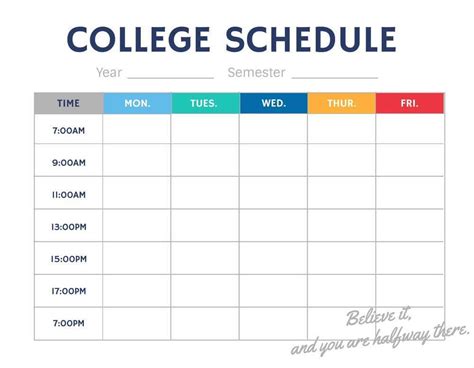 college schedule maker template  Chat with other students in your classes, plan your schedule, and get notified when classes have open seats