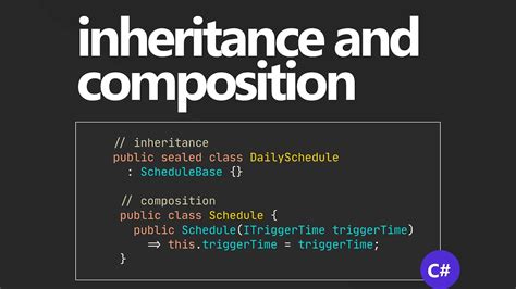 composition over inheritance c#  Inheritance - With Inheritance, the parent class or base class has all of the common attributes and behaviors