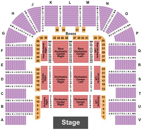 constitution hall seating chart 14