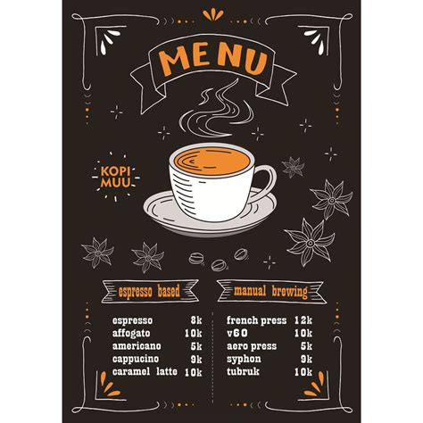 contoh daftar menu cafe unik 72a, desain daftar menu cafe, contoh daftar menu cafe unik, daftar menu cafe kekinian, desain menu cafe, gambar daftar menu