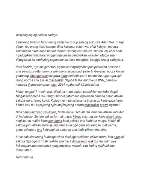 contoh kalimat kewuk bahasa sunda  Contoh Gaya Bahasa Sunda