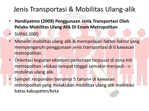 contoh kegiatan mobilitas ulang alik adalah  Contoh kegiatan mobilitas ulang-alik adalah… A