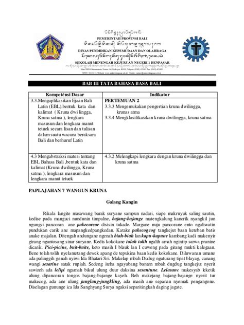 contoh kruna wilangan  (1) Ing wulan maret iki wis akeh sing dadi korban wabah Corona (2) Sekolah padha diliburake sinau ing ngomahe dhewe-dhewe supaya ngedohake bahaya Corona (3) Padha dolan bae Telung ukara ing dhuwur dadekna ukara pamenggak! 2