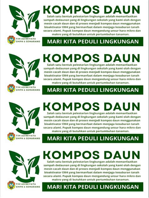 contoh label pupuk kompos 3