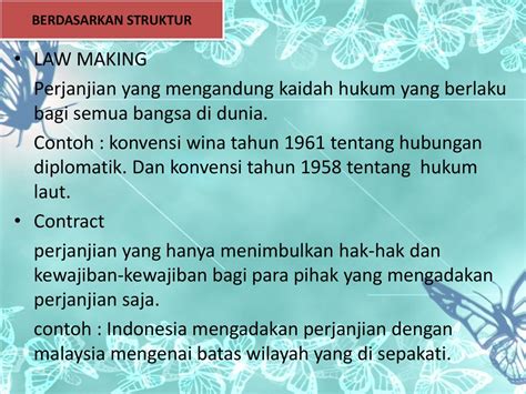 contoh law making treaties  Komentar: 1968