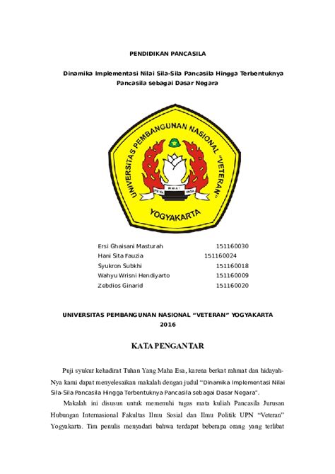 contoh makalah pancasila Adapun tujuan dari pembuatan makalah ini antar lain: 1