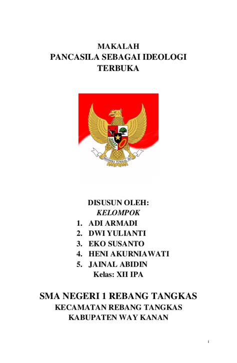 contoh makalah tentang pancasila 2 2