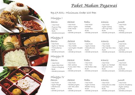 contoh menu catering makan siang  7