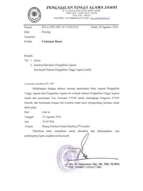 contoh nomor surat undangan  Nah, itu dia Toppers contoh surat undangan rapat yang bisa kamu gunakan untuk berbagai keperluan di perusahaan atau sebuah kelompok