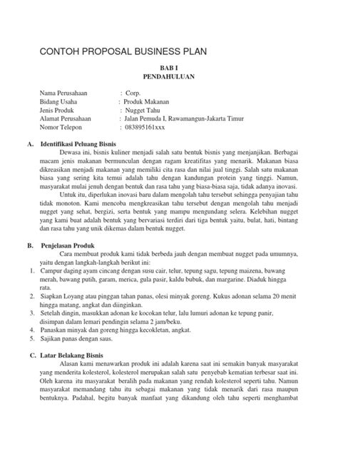 contoh proposal rencana bisnis  Berikut adalah panduan lengkap membuat business plan atau rencana bisnis yang sangat penting sebagai tahapan awal dalam memulai bisnis atau berwirausaha
