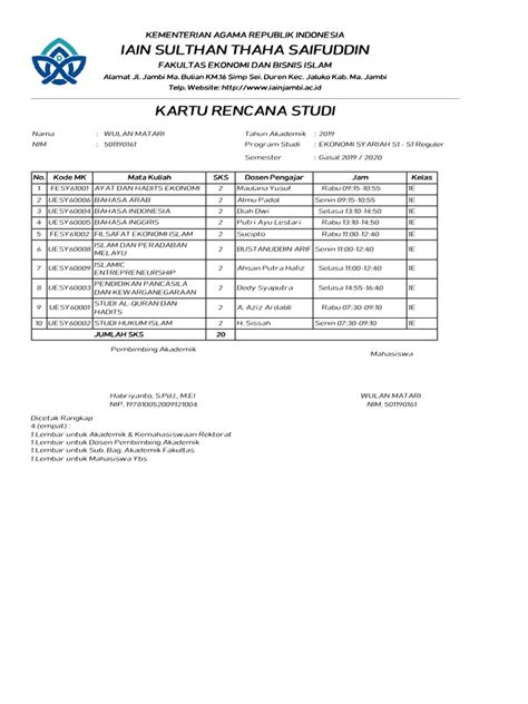 contoh sks  7