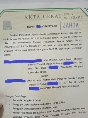 contoh surat janda 1