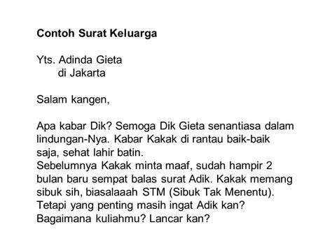 contoh surat keluarga  Kurniawanto Nugroho (anak kandung) 2