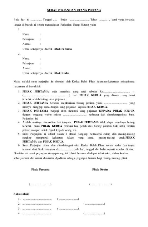 contoh surat piutang  KOP SURAT LEMBAGA ===== Nomor: 17 /KM/MI/BL/IX/2019