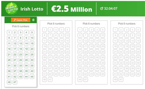 coral irish lottery 3 numbers payout 01