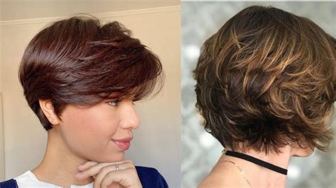 cortes de cabelo curto feminino 2023 rosto redondo  Tendências de cortes de cabelo curto feminino para 2023