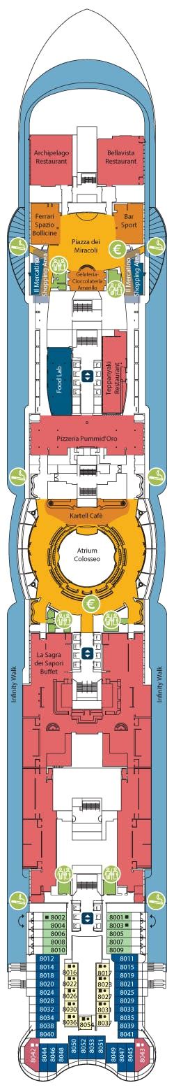 costa toscana deck plan  > Cruise Lines > Costa Cruises > Costa Toscana > Deck Plans > Cabin # 9239