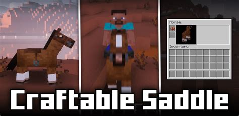 craftable saddles  Minecraft 1