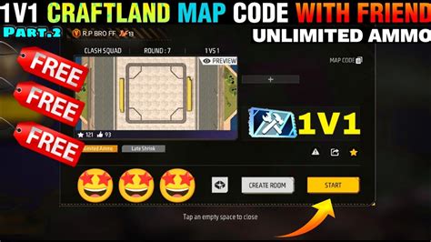 craftland unlimited ammo code copy link  Here, you can free fire craftland unlimited ammo map code copy and free fire craftland empty/open map code