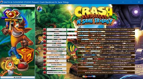 crash bandicoot n sane trilogy invincibility cheat  Last Update: 22 Jan 2023