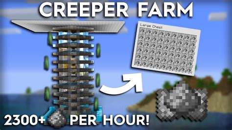 creeper farm schematic  Are you against all types of perimeters?i got your solution, it's an all in one farm that produce : -gunpowder