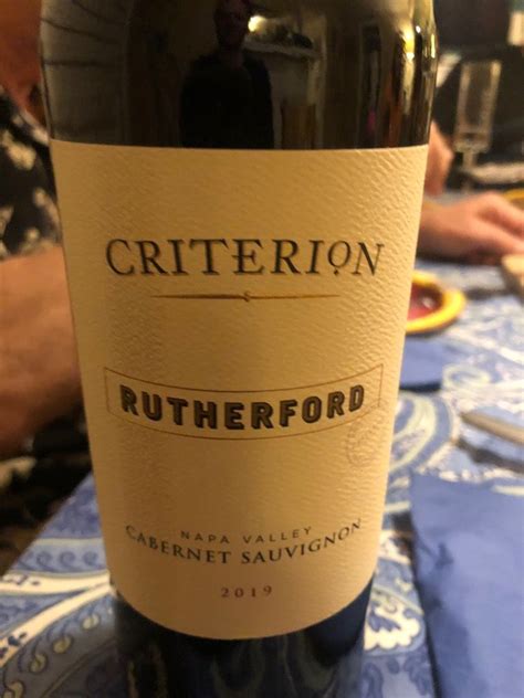 criterion rutherford cabernet sauvignon 2019  The Price was $85