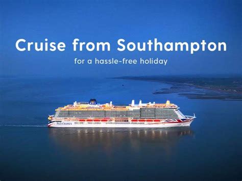 cruise 1st from southampton Address: Britannia Wharf, Belvidere Road, Southampton, SO14 5JF