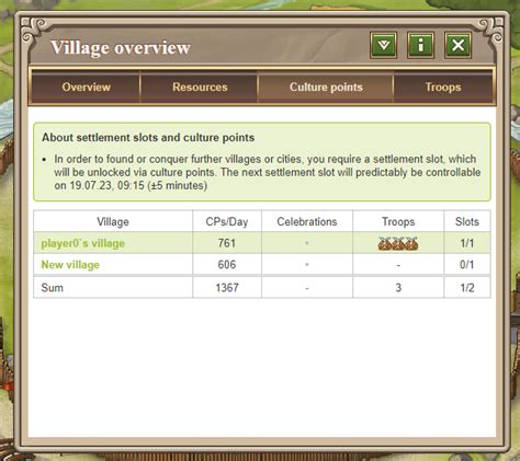 culture points travian  To get Culture Points, grow your village and upgrade its buildings