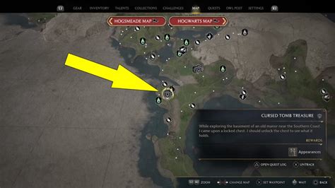 cursed tomb treasure hogwarts How do you solve the Cursed Tomb Treasure in Hogwarts Legacy?Where do I go for the Cursed Tomb Tr