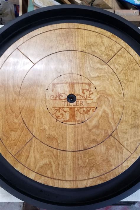 custom crokinole board  Crokinole Board (Mahogany) -Damaged/Returned 4D (UPS USA ONLY!) $185