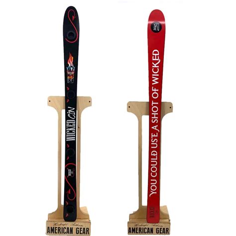 custom shot ski  How it works: If you are looking for 1-4 skis, visit the Evil Elf Custom Designs in the Shotzski store place your order and we'll get you going! Once you submit your order with your design