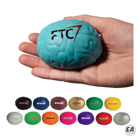 customized brain stress reliever  Solid Color Round Stress Ball