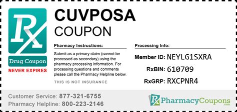 cuvposa coupon  Dosage form (s) and route of administration and strength (s) Oral solution, 1 mg/5 mL