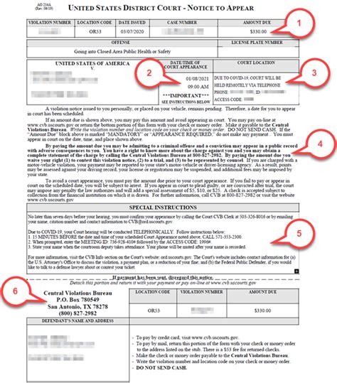 cvb violation number lookup  O