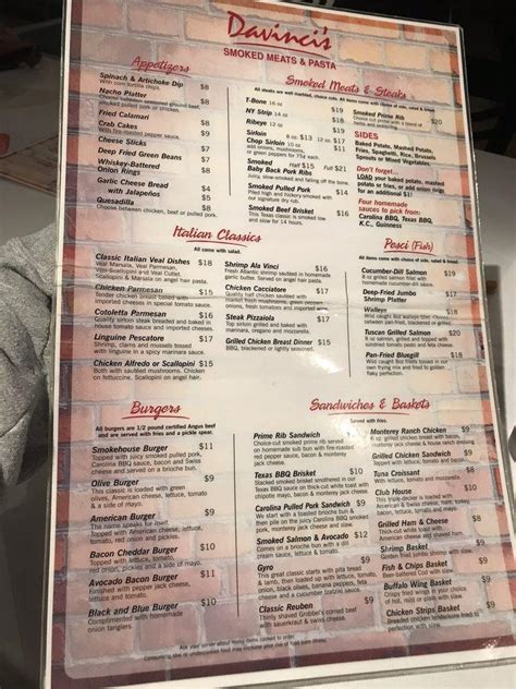 da vinci's italian restaurant sturgis menu  4