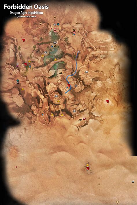 dai forbidden oasis map  The above map presents all of the most important collectibles in The Hinterlands
