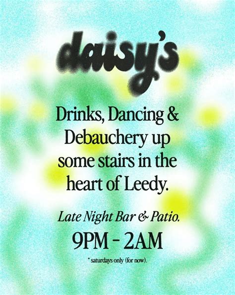 daisy's leederville opening hours  Saturday