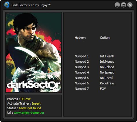 dark sector trainer  Trainer starten 2