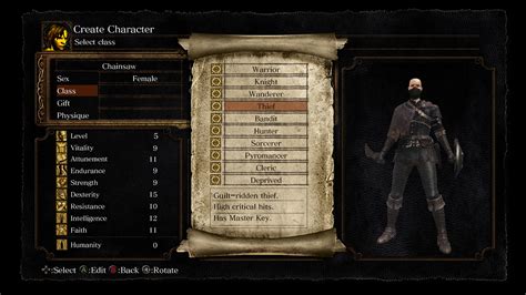 dark souls classes  And now, it can be yours