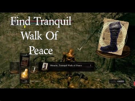 dark souls tranquil walk of peace  but I'm assuming it's similar to be affected by the Tranquil Walk of Peace miracle where you can barely move/can't roll period