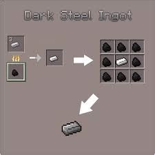 dark steel ingot minecraft  Crafting components