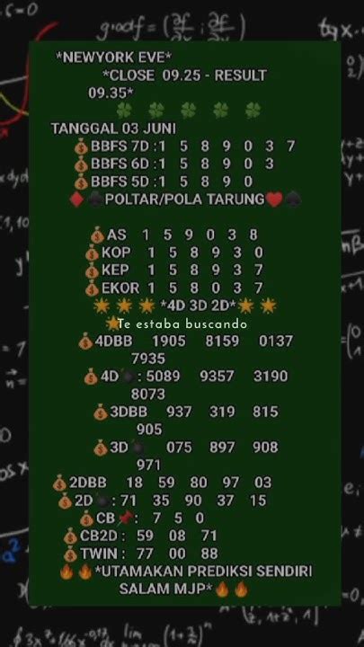 data togel new york evening setiap hari Paito Warna Texas Night