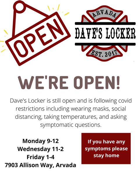 dave's locker arvada  Dave's Locker · May 18 Davey’s Locker is located approximately 40 minutes from downtown Los Angeles and just minutes from most of Orange County located in Newport Beach