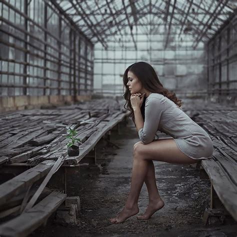 david dubnitskiy photography facebook  Beautiful girl walking with basket of sunflower