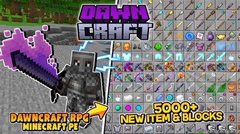 dawncraft modpack mcpe  ningún ítem en mano se ve son invisibles pero si puedes colocarlos