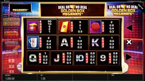 deal or no deal golden box megaways play online  Deal Or No Deal Megaways: The Golden Box taps into the Megaways technology, patented by Big Time Gaming and that makes the game that much more profitable