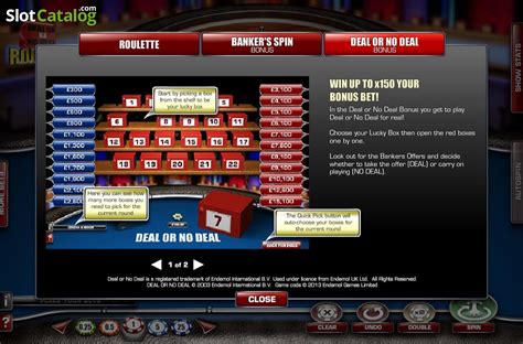 deal or no deal roulette slot "Deal or No Deal