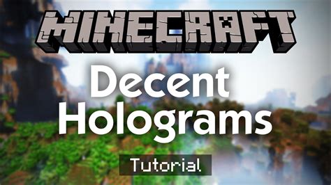 decent hologram plugin 🦩 Bienvenidos configuradores y configuradores!, hoy les enseñare a usar el plugin TrHologram, con este plugin podremos crear textos flotantes, ideales para